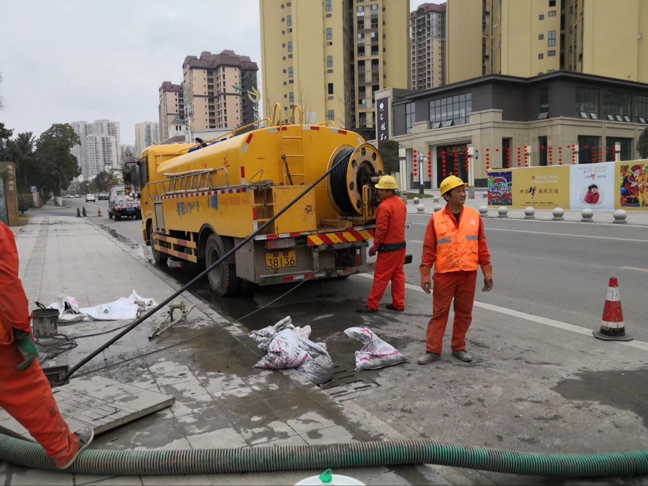 麻涌镇排污管道清淤-管道清洗